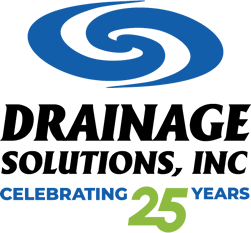 drainage solutions 25th anniversary logo